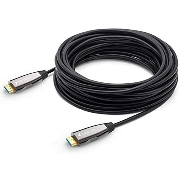 Fiber Optic HDMI Cable,DELONG 100ft HDMI Cable can Handle 4K@60Hz UHD at 18.2Gbps Ultra high Speed,Perfect for Long Distance Transmission(100ft/50ft/30ft Optional) 30m