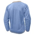thumbnail image 6 of Akiihool Cotton Tee Shirts Men Men's Long Sleeve Series Graphic Tee Blue,M, 6 of 6