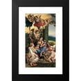 thumbnail image 2 of Correggio 10x14 Black Modern Framed Museum Art Print Titled - Allegory of Virtues (1525-1530), 2 of 5