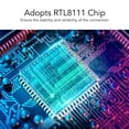 thumbnail image 4 of Tarjeta de Red PCIe X1, Tarjeta de Red Gigabit Gigabit de Alta Velocidad DE 1000 M TOTALA PUERTO RJ45 PARA UNIX PARA COMPUTADORA, 4 of 7