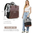 thumbnail image 6 of LOVEVOOK Laptop Backpack for Women, 15.6 Inch Work Business Backpacks Purse with USB Port, Large Capacity Nurse Bag College Bookbag for School, Waterproof Casual Daypack for Travel, 6 of 7