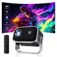 thumbnail image 1 of [Electric Focus]Salange 4K Support Native 1080P Bluetooth Projector Android 11 Auto Keystone Correction Mini Projector For IOS and Android, 1 of 5