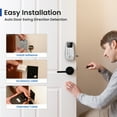 thumbnail image 6 of DESLOC Keypad Deadbolt with Display, Keyless Entry Smart Lock, Electronic Locks for Front Door, 1-Year Battery Life, Auto Lock, 100 User Codes, Easy Installation-Silver, 6 of 7