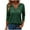 Green, variant on yunLCZ Women's Button Down Shirts Womens Casual 3/4 Sleeve Shirts V Neck Cute Tunic Tops Basic Solid Tees Blouses Casual Daily Summer Tees Work Office Casual Blouse