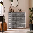 thumbnail image 5 of Sorbus Dresser with 8 Drawers - Furniture Storage Chest Tower Unit for Bedroom, Hallway, Closet, Office Organization - Steel Frame, Wood Top, Easy Pull Fabric Bins, 5 of 6