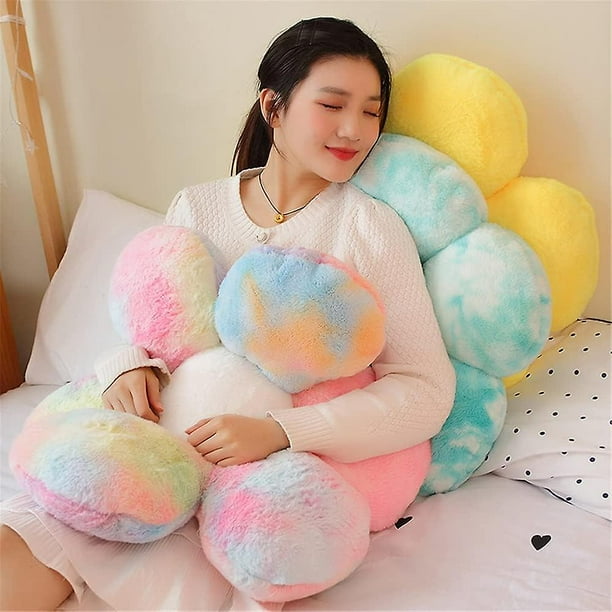 Cojines para sillas con forma de flor 30x30 cm B. Amarillo cojin de felpa almohada de tatami suave y esponjosa para asiento sofa jardin sala de estar interior habitacion infantil Walmart