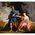 thumbnail image 3 of Pompeo Batoni 13x12 Black Modern Framed Museum Art Print Titled - Dido and Aeneas (1747), 3 of 5