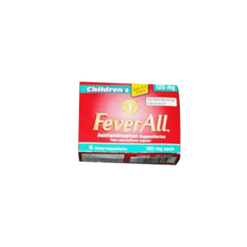 Feverall 120 Mg Childrens Acetaminophen Suppository 50 Ea