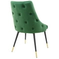 thumbnail image 6 of Modway Adorn Dining Side Chair Performance Velvet Set of 2 in Emerald, 6 of 8