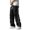 Black -AK11, variant on Mens Track Pants Baggy Y2K Wide Leg Contrast Piping Parachute Pants | Mens Streetwear, Drawstring Elastic Waist Parachute Cargo Sweatpants, Oversized Streetwear Trousers Blue S