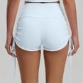 thumbnail image 4 of Likimi Womens Mini Shorts With Pocket Summer Drawstring Solid Color Slim Fit Comfort Shorts Light Blue Size Xl, 4 of 6