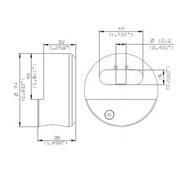 Mul-T-Lock 206SP-TR100 Puck Padlock, Keyed Different Interactive+
