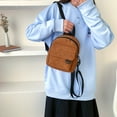thumbnail image 4 of EIMELI Women Retro Corduroy Backpack Lady Soft Warm Solid Color Zipper Shoulder Bag, 4 of 9