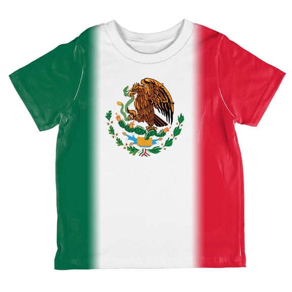 Cinco De Mayo Mexican Flag All Over Toddler T Shirt Multi 6T