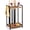 Wood, variant on Pool Stick Holder Pool Cue Holder Rack Cue Stick Holder 10 Cues Billiard Cue Racks for Billiard Room Club Pool Table Accessaries (Torched Black 10-Hole)