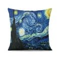 thumbnail image 2 of Blue Starry Sky Throw Pillow Covers Square Pillow Covers,Soft Pillow Cas Covers,linen Pillowcases Double-sided Printing for Sofa Couch Outdoor Decor,Pillow Case Set Of 2,16x16 Inches, 2 of 7