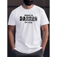 thumbnail image 1 of Men's Breathable Summer Tee - Darren's Geometric Print Casual Short Sleeve T-Shirt, Machine Washable Polyester, 1 of 5