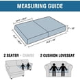 thumbnail image 3 of Super Stretch Stylish Cushions Covers/Furniture Cover Spandex Jacquard Small Checked Pattern Super Soft Slipcover Washable Individual, 3 of 9