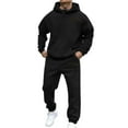 thumbnail image 3 of Mens Sweat Suits Set Tracksuit 2 Piece Outfits Solid Tracksuit Mens Sweatsuits Sport Jogger Sweat Suits Clothes Casual Running Jogging Sport Suit Sets, 3 of 3