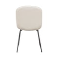 thumbnail image 6 of Session 2-Pack Dining Chair in Ivory Boucle with Black Powder Coat Metal Leg by Diamond Sofa, 6 of 20