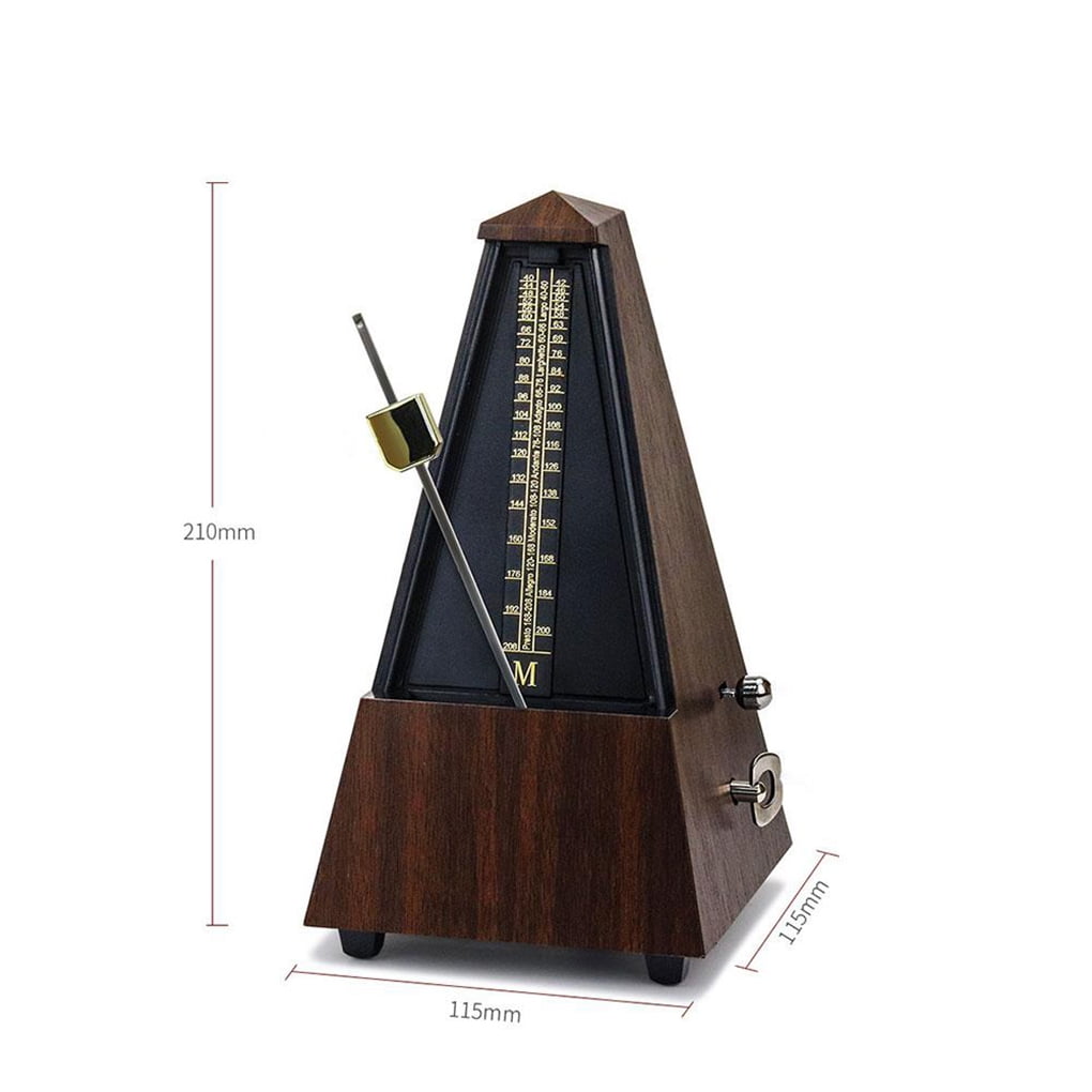 PRENKIN Vintage Tower Type Guitar Metronome Bell Ring Piano Violin Rhythm Mechanical Pendulum Metronome 