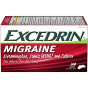 Excedrin Migraine Acetaminophen Aspirin & Pain Relief Aid, 200ct, 5-Pack