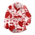 thumbnail image 4 of Tisuna Stylish Shirt For Men Long Sleeve Lapel Neck Button Down Blouse Funny Fashion Gentlemen Valentine'S Spring Summer T Shirts S, 4 of 7