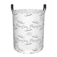 thumbnail image 1 of LNWH Laundry Basket, Yes Graffiti Pattern Foldable Laundry Hamper With Handles Waterproof, Small Size, 1 of 8