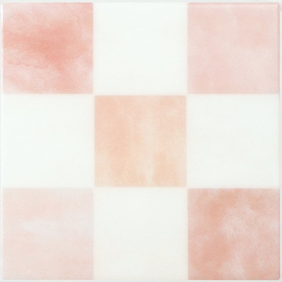 Smart Tiles Dosseret Autocollant à Peler et Coller, 5 Carreaux Adhésifs, Damier Rose/blanc, 7,75 Pouces X 7,75 Pouces