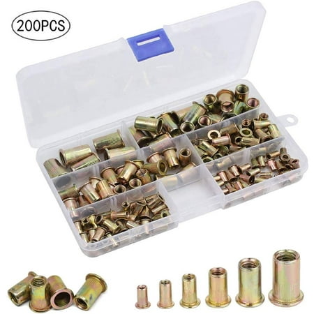 

〖TOTO〗Tool Bag 200 Pc Threaded Insert Inoxidable Nutsert Nut Kit M3 M4 M5 M6 M8 M10