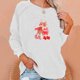 thumbnail image 1 of Pntutb Navidad moda mujer Casual manga larga impreso señoras sudaderas cortas tops Pntutb Pntutb-3277, 1 of 5