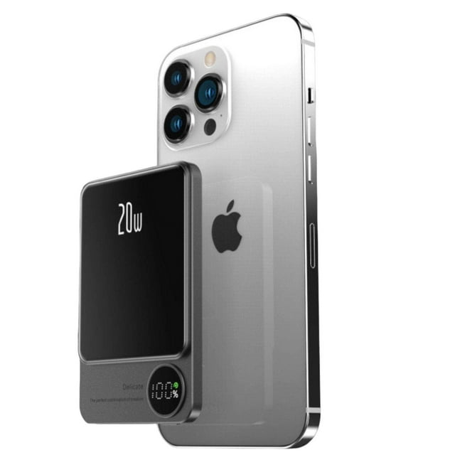 TUTT S11 10,000mAh MagSafe Wireless Power Bank – USB-C PD 20W, LED Display, iPhone Compatibl