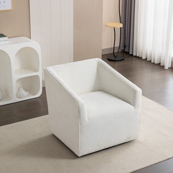 Nice 360° Swivel Upholstered Barrel Chair | Modern Design