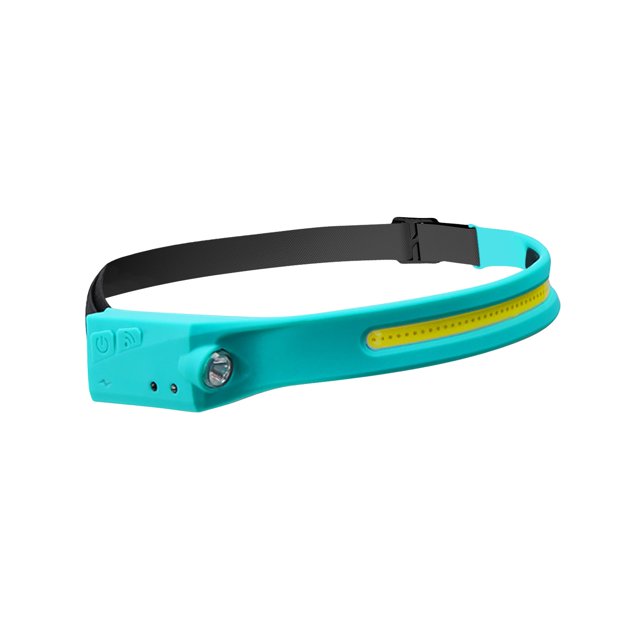 Torche de Jogging Rechargeable à LED avec Phare, Torche Légère USB COB pour Course avec Capteur pour Jogging Randonnée Pêche, Chapeau avec Lumière, Chapeau à Clipser, Bandeau Anti-Sueur