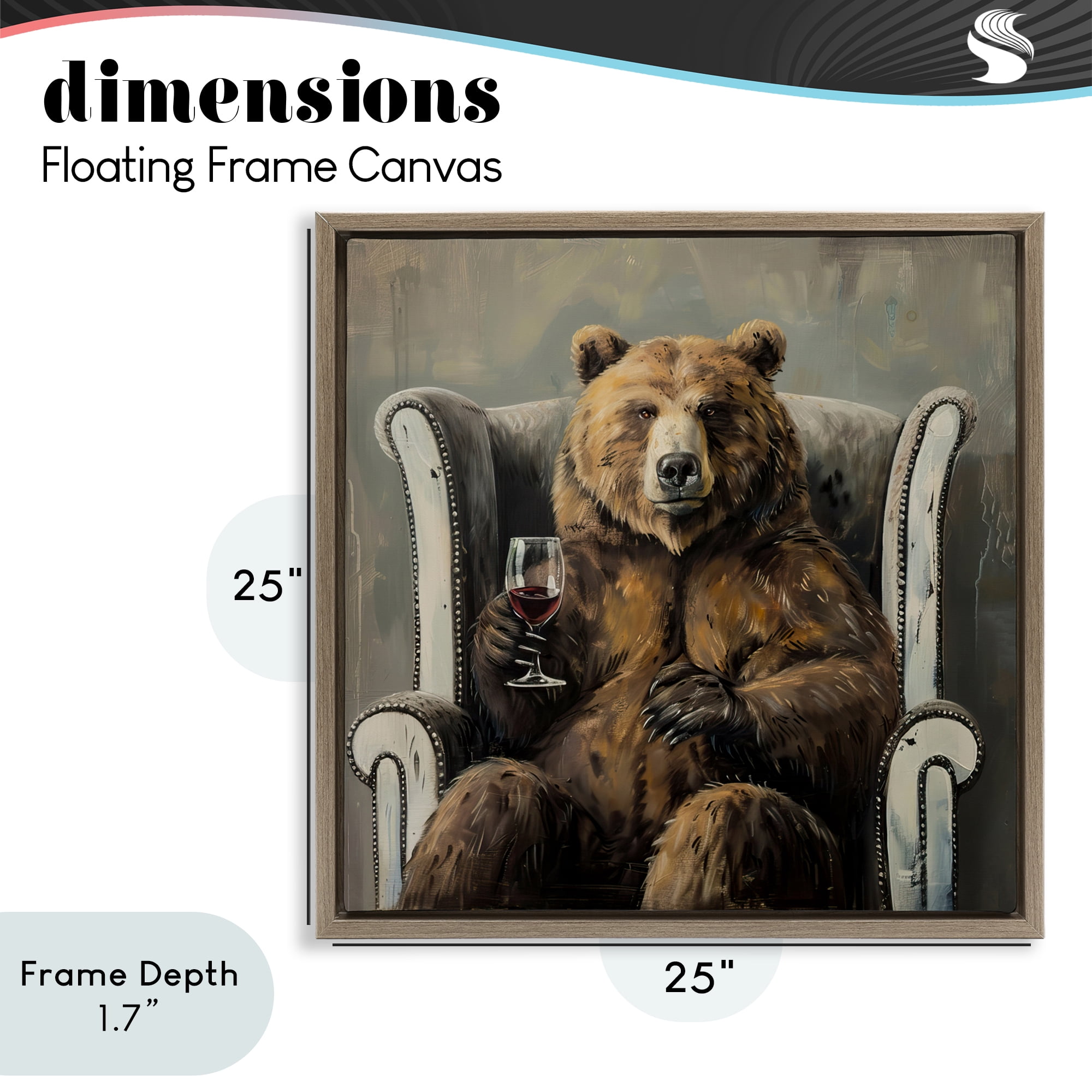 Stupell Industries It Was A Rough Day Brown Framed Floater Canvas Wall Art, design by Tina LeCour