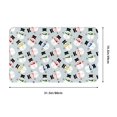 Bathroom Rugs, Colorful Hat Snowman20x31.5in Kitchen Mats for Floor