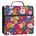 thumbnail image 5 of FORMRS Zipper Binder with Shoulder Strap 2-inch Ring 500 Sheet Capacity File Bag, Red Whimsical Floral, 5 of 5