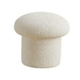 thumbnail image 4 of GROWTH TANK Comfortable Ottoman Seating Chair Stepstool Mushroom Sofa Tea Stool for Dressing White, 4 of 9