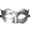 A003- Silver, variant on Blue Masquerade Mask, Hard Painted Face Mask, Mask for Masquerade Party, Halloween Accessory for Men and Women, 1 Pack
