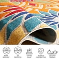 thumbnail image 6 of Safavieh Cabana Molly Floral Indoor/Outdoor Runner Rug, Ivory/Orange, 2'2" x 19', 6 of 13