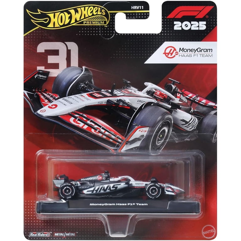 Hot Wheels Premium Formula 1 Die-Cast Cars, 2024 5-Pack and 2025