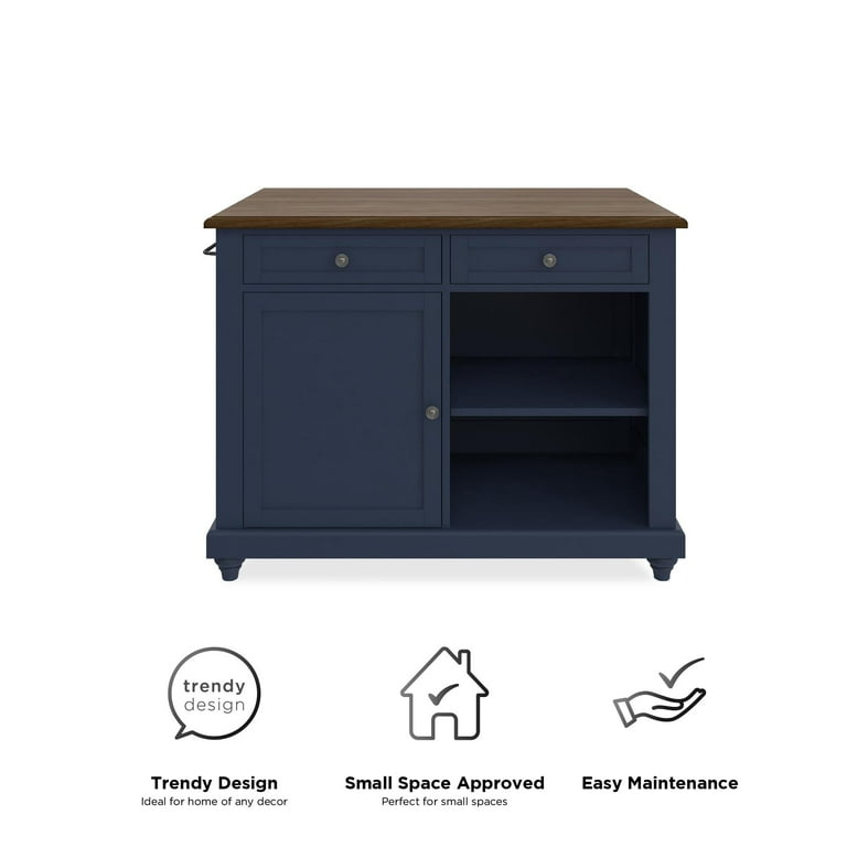 Dorel living kelsey kitchen island with 2 stools new arrivals