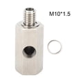 thumbnail image 1 of Sensor de presión de aceite Tee 1/8 pulg. NPT Turbo Conector de alimentación de aceite Accesorio de piezas de automóvil de acero inoxidable (M10x1.5), 1 of 8