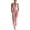 #461-Pink, variant on Women's Halter Neck Suit Sleeveless V Neck Top with High Waist Wide Leg Pants Professional Casual Style