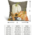 thumbnail image 2 of White Orange Pumpkin Fall Pillow Covers 16X16 Inch Sunflower Leaf Wood Decorative Couch Pillow Cases Set of 2 Autumn Thanksgiving Throw Pillows Home Decor for Room Porch Patio Couch Outdoor, 2 of 6
