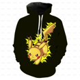 thumbnail image 1 of 2022 otoño niños 3D dibujos animados Pokemon Sudadera con capucha para chico Casual 3D estampado niños moda Pokemon niños 4-14 años ropa con capucha 140 zhangyuxiang CONDUJO, 1 of 2