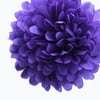 Dress My Cupcake 6" Royal Purple Tissue Paper Pom Poms, Childrens Craft Ideas/School Project Ideas, Set of 8
