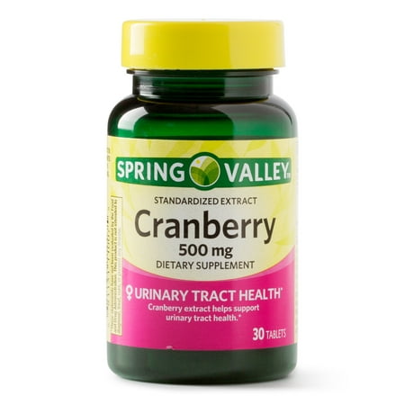 (2 Pack) Spring Valley Cranberry Extract Tablets, 500 mg, 30 (Best Cranberry Tablets For Uti)