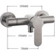 thumbnail image 4 of Stainless Steel Wall-mounted Shower Mixer Tap With Single Lever Control Ceramic Cartridge, 4 of 4