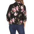 thumbnail image 3 of Women's Casual Floral Print Waist Length Fitted Style Blazer Jacket, 3 of 6